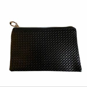 PU Leather Large Slim Wallet Change Purse Business Card Holder in Black, NEW